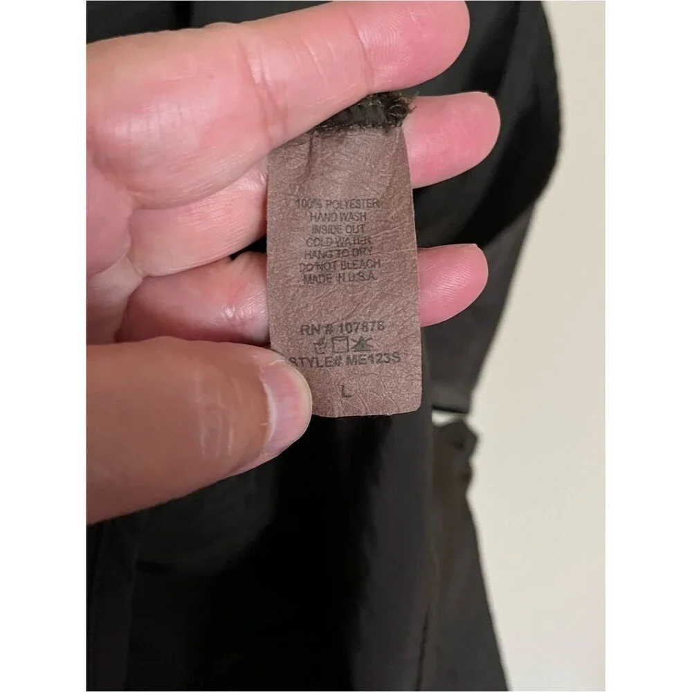 Sun Kim Toronto Olive Green Front and Back Zip Utility Vest Size Large